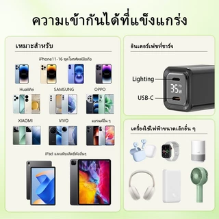 YOODEX【TIS】 Q37 เครื่องชาร์จเร็วแบบพอร์ตคู่ L + C เครื่องชาร์จโทรศัพท์มือถือสำหรับโทรศัพท์ Ap&le และ And&oid