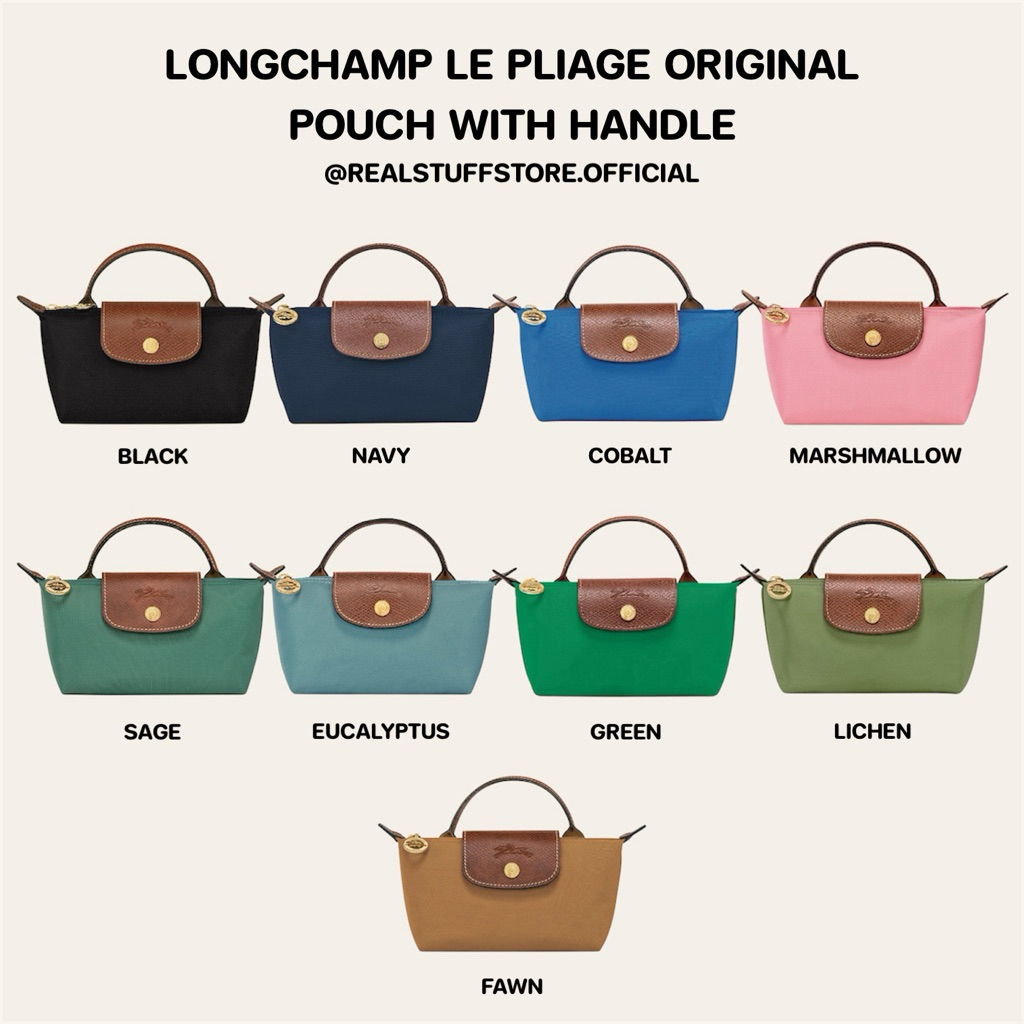 ของแท้💯 LONGCHAMP LE PLIAGE ORIGINAL POUCH WITH HANDLE พร้อมส่ง