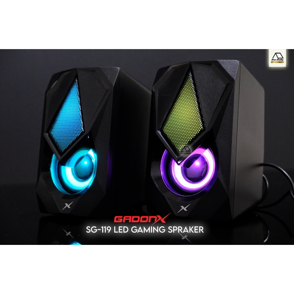 GADONX SG-119 ลำโพงมีไฟ Speaker Power RGB LED Speaker USB