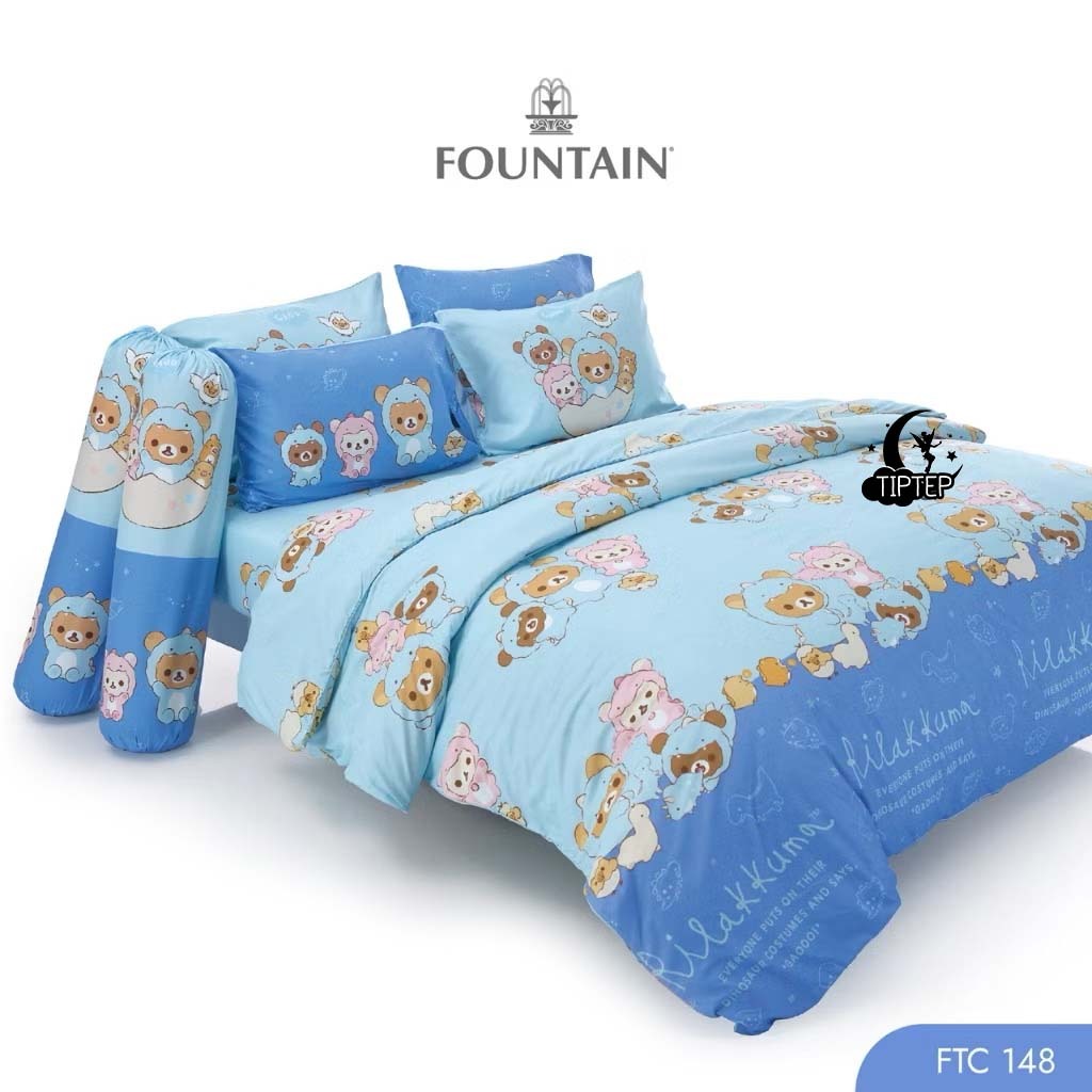 ⭐️Fountain⭐️ผ้าปูที่นอนคุมะ Rilakkuma(ไม่รวมผ้านวม) 3.5/5/6 ฟุต ลิขสิทธิ์แท้ FTC121 FTC122 FTC145 FTC148 FTC149 - รูปที่ 4