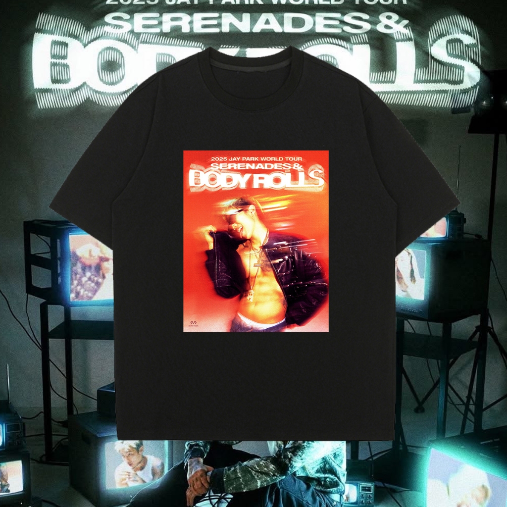 2025 เสื้อเชิ้ตพิมพ์ลาย Jay Park Serenades & Body Rolls
