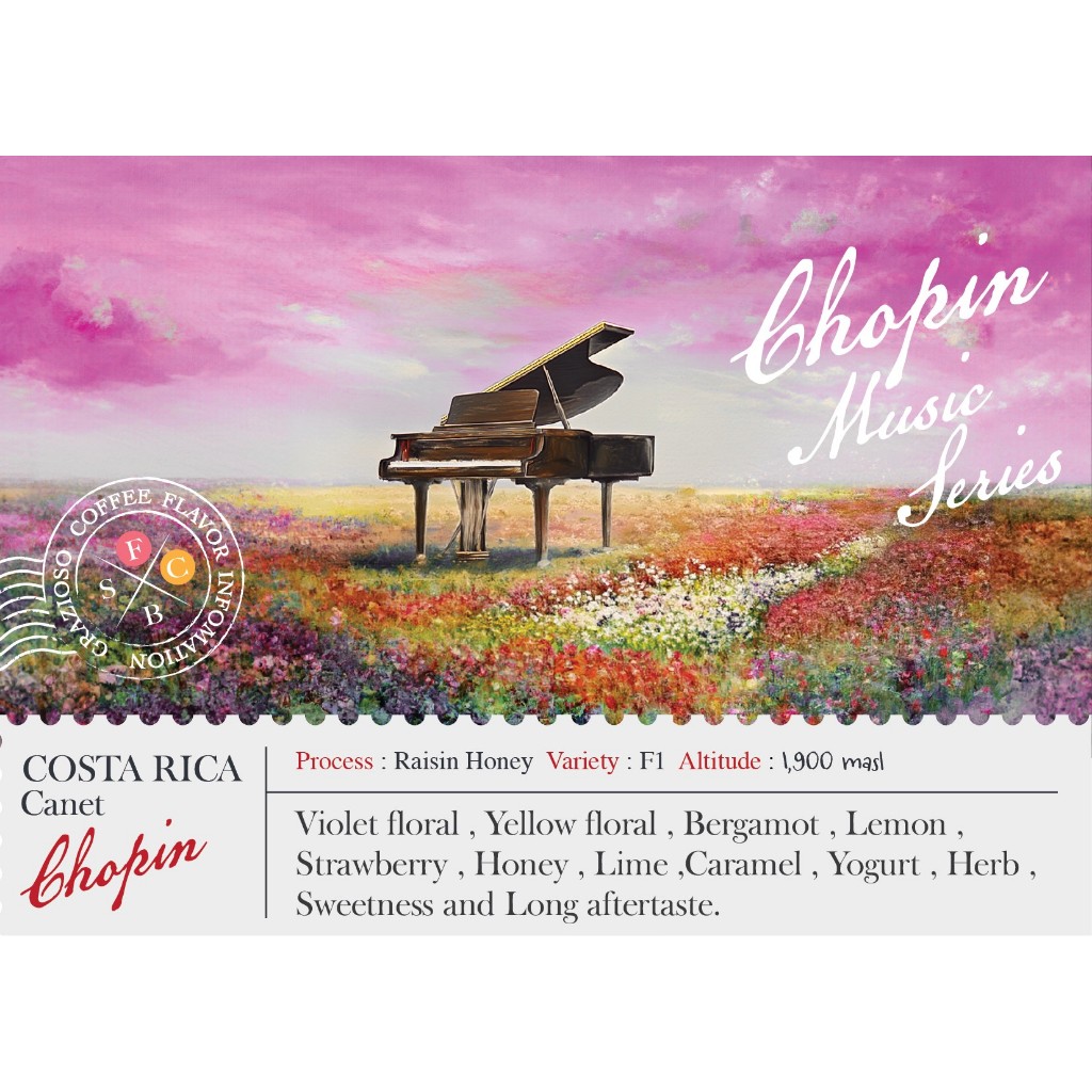 Costa Rica Canet Chopin F1 Raisin Honey 100กรัม (แชทถามวันผลิตสินค้าทุกครั้ง สินค้าพรีออเดอร์)