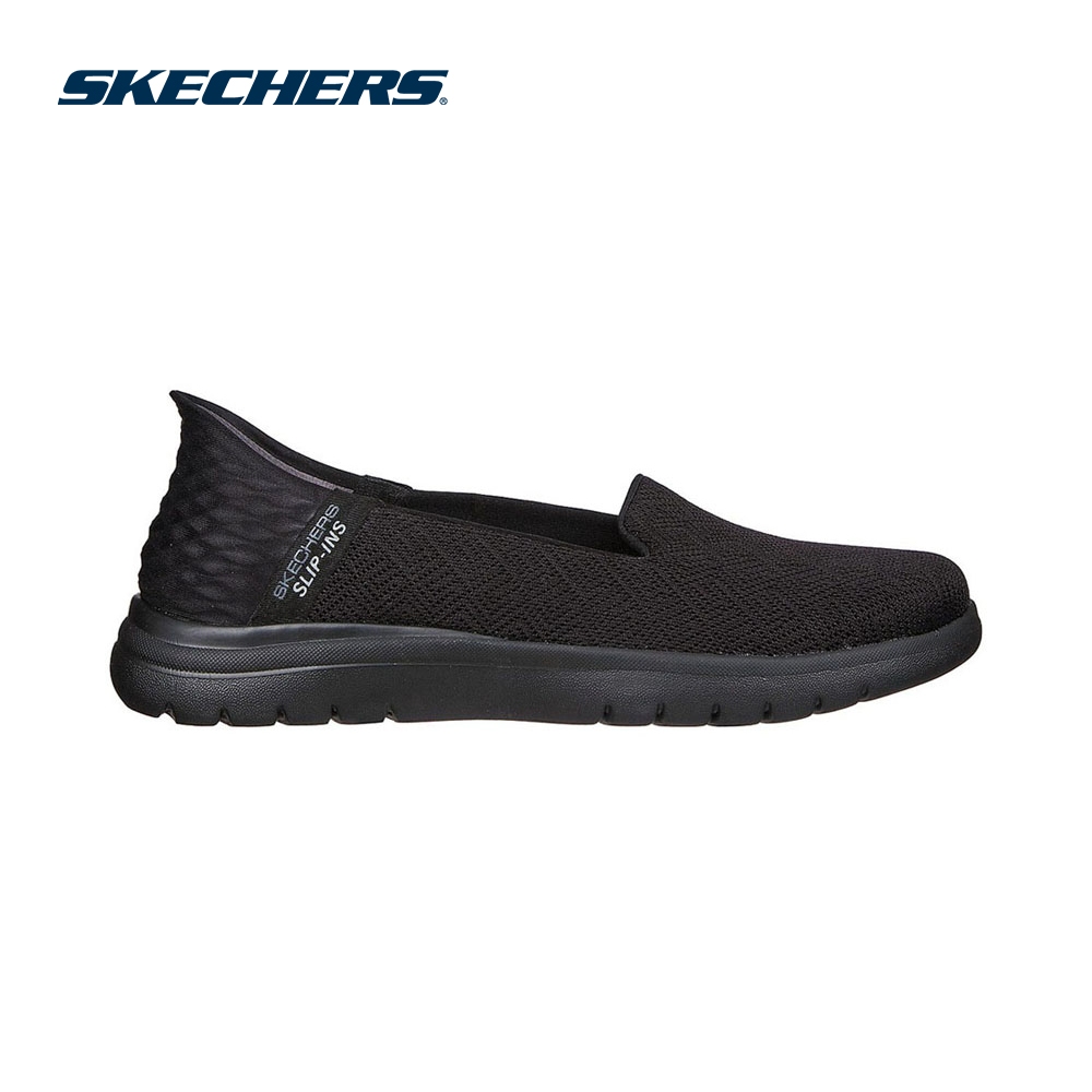 Skechers สเก็ตเชอร์ส รองเท้าผู้หญิง Women Slip-Ins Astonish Shoes – 136542-BBK Air-Cooled Memory Foam Heel Pillow, Machi