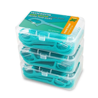 ลดเพิ่ม 30% 🔥 Watsons วัตสัน ไหมขัดฟันเส้นกลม กลิ่นมิ้นท์ ชน…