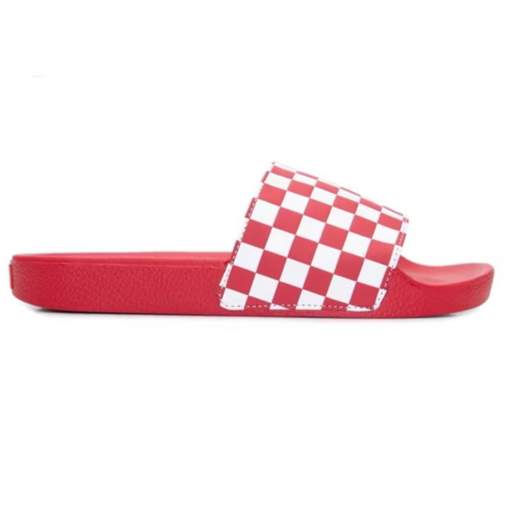 รองเท้าแตะVANS SLID ON CHECKERBOARD RED WHITE สินค้ามีประกันแท้