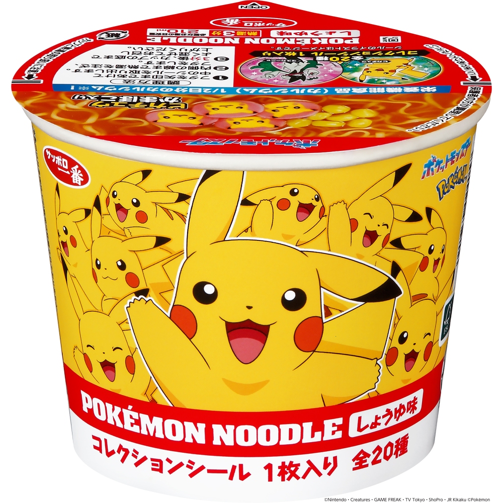 Sapporo Ichiban Pokemon Noodles, Soy Sauce Flavor/Seafood Flavor, Chikawa Ramen