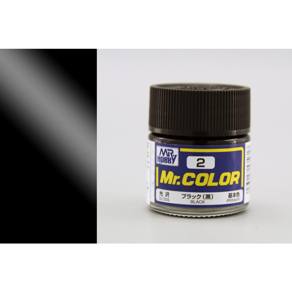 GSI Creos Mr Color Mr Hobby C2 Black สีโมเดลแลคเกอร์ Gundam Gunpla Acrylic Lacquer Paint 10ml