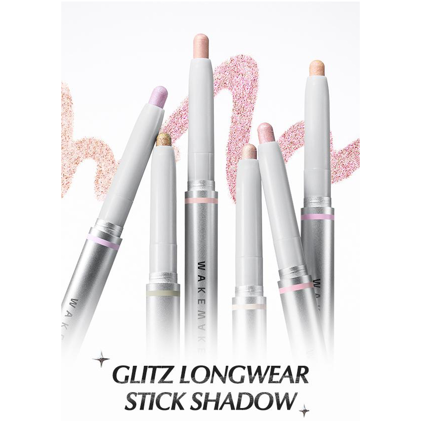 #พร้อมส่ง# WAKEMAKE Glitz Longwear Stick Shadow