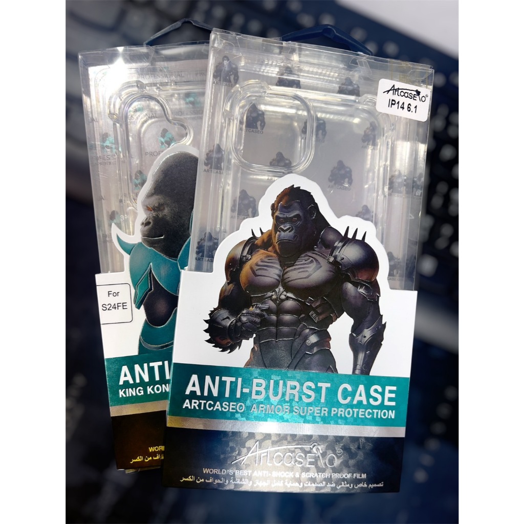 ARTCASEO เคส kingkong กันกระแทก สีใส สำหรับ Phone 6 7 8 6P 7P 8 Plus วัสดุทีพียู ขอบกล้องนูนสูง