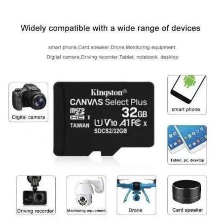 มีขนาดความจุ 32/64 /128GB Class 10 คิงส์ตัน เมมโมรี่การ์ด  Kingston Memory Card Micro SD SDHC 32/64/128 GB - รูปที่ 4