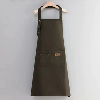 [245]ผ้ากันเปื้อนเชฟใหม่ Halter ผ้ากันเปื้อนปรับขนาดได้เหมาะสำหรับร้านอาหารในบ้าน