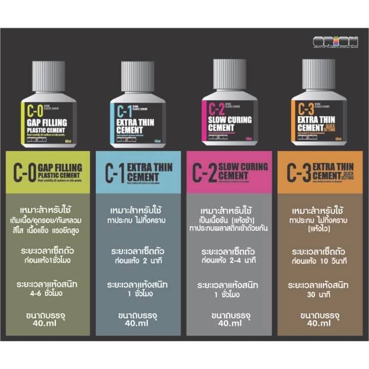 ORION Cemant กาวเชื่อมพลาสติก สำหรับพลาสติกโมเดลโดยเฉพาะ