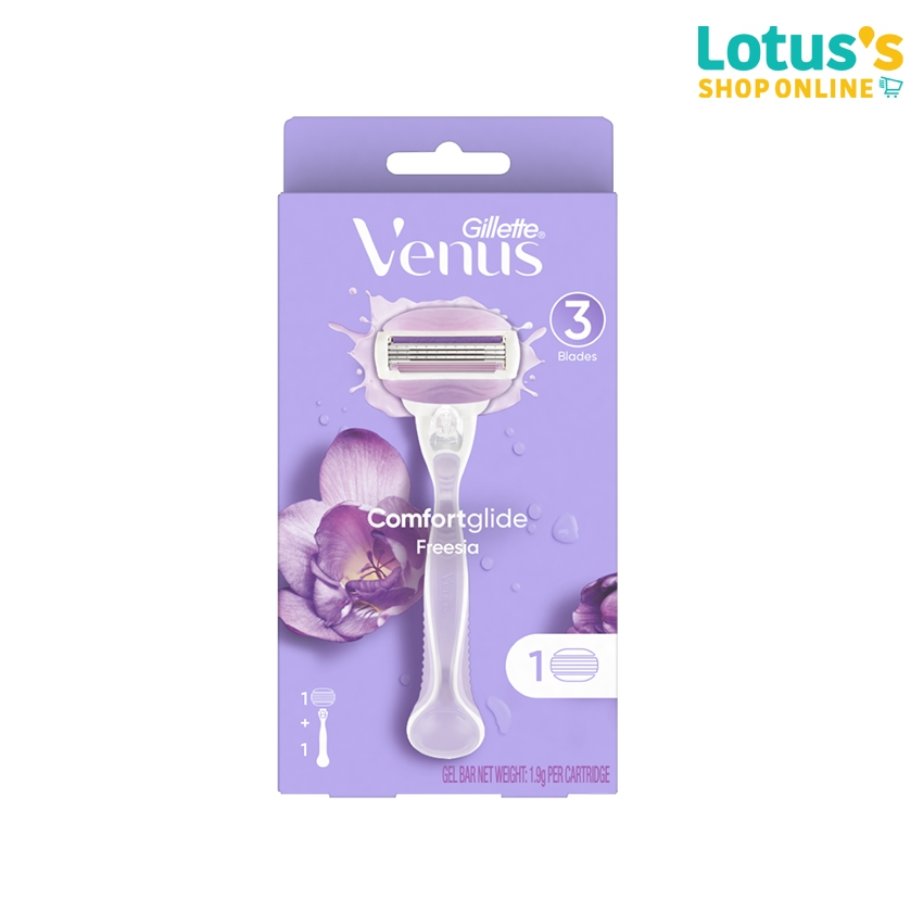 ยิลเลตต์ วีนัส คอมฟอร์ทไกลด์ ใบมีดโกน แพ็ค 4 ชิ้น Gillette Venus Venus Comfortglide Women's Blade Refill