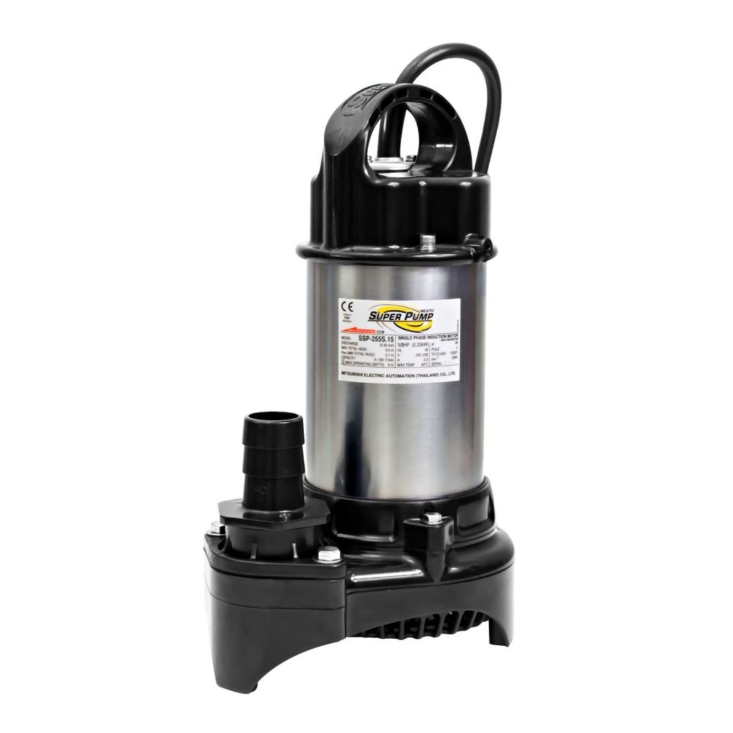 Mitsubishi SSP-255S(.15) ปั๊มแช่สแตนเลส1 1/2"(1/3HP)