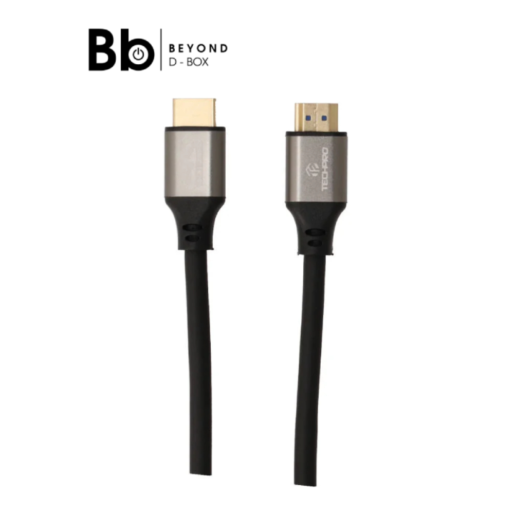 TECHPRO สาย HDMI to HDMI Cable (V.2.0) 4K ยาว 1.5 เมตร สีดำ by BB Beyond D-Box