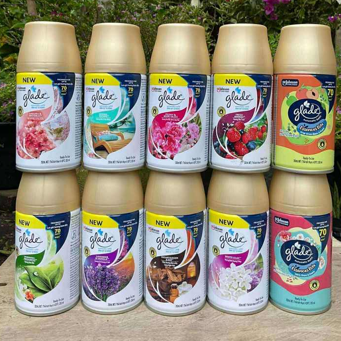 🦋 Glade เกลด สเปรย์ ฉีด อัตโนมัติ ชนิดเติม ขนาด 252ml. พร้อมส่ง10 กลิ่น หอมสดชื่น