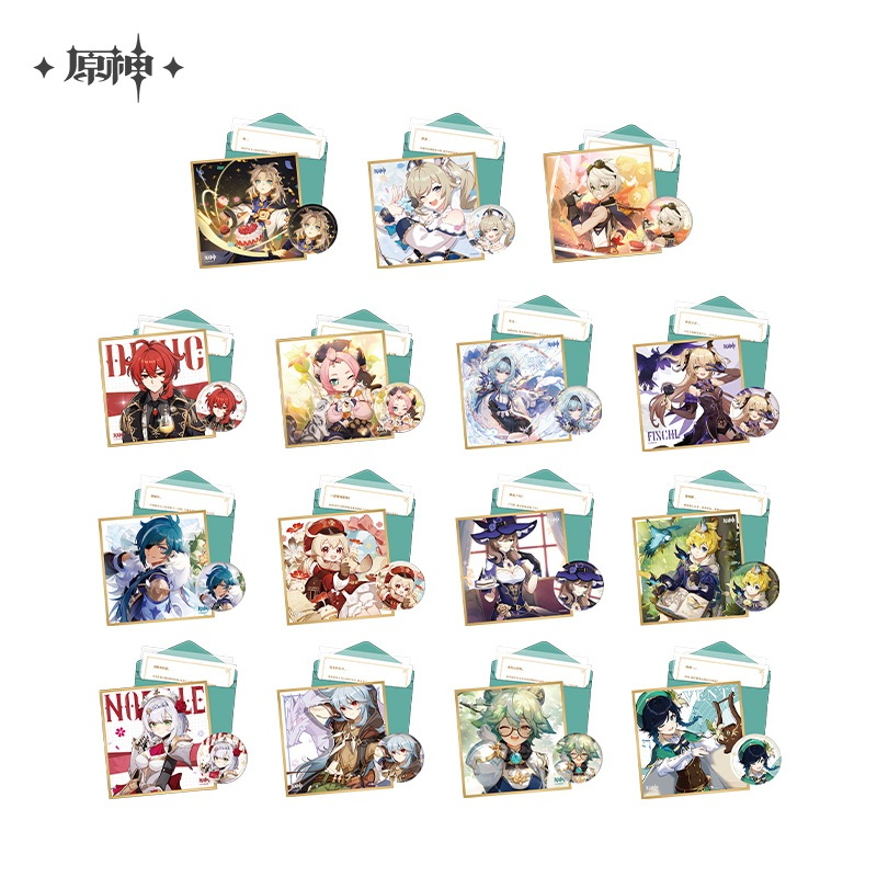 [ พร้อมส่ง / Official ] Genshin Impact Birthday Gift Box เกนชิน เซ็ต กล่อง วันเกิด Furina Neuvillette Lyney Kinich