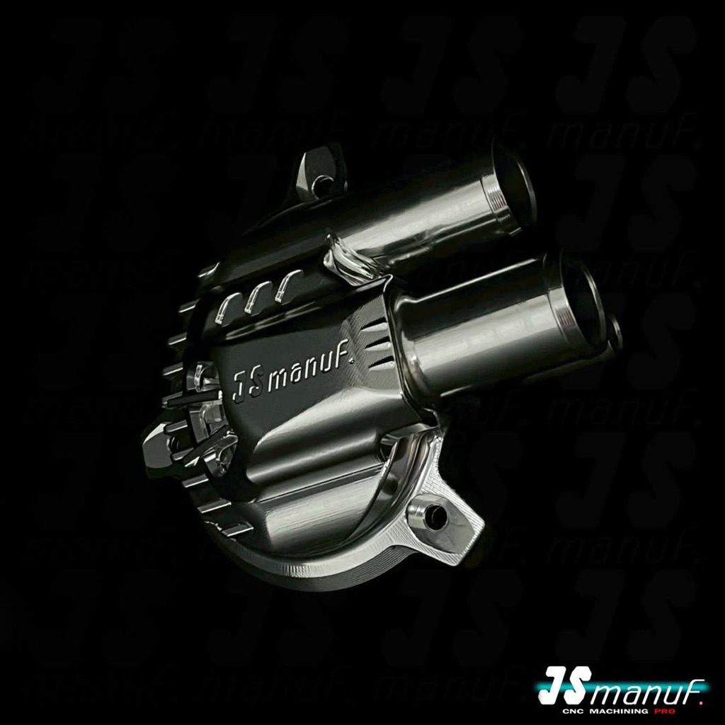 JS manuf. 🇹🇼 ฝาปั๊มน้ำ cnc สำหรับ Vespa GTS / GTV / Lambrettta X300 ครอบ ปั๊มน้ำ เวสป้า แลม