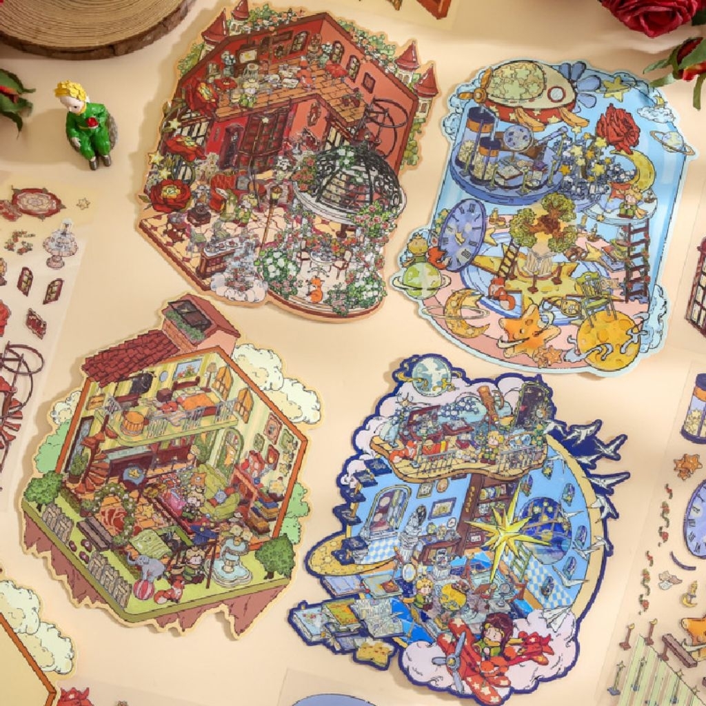 [พร้อมส่ง] สติกเกอร์ Mr. Paper 3D จากการ์ตูนเรื่องนิทานเจ้าชายน้อย