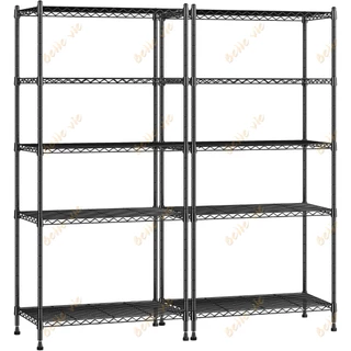 BV ชั้นวางของ 150cm 5ชั้น ชั้นวางของเอนกประสงค์ สามารถปรับความสูงของแต่ละชั้นได้ ประหยัดพื้นที่ในบ้าน ชั้นวางของในครัว
