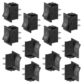 switch สวิตช์ off on KCD11 ขนาด10x15mm 3A250VAC6A125VAC