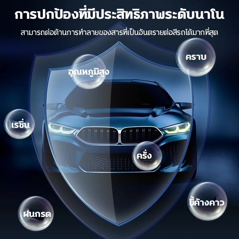 น้ำยาเคลือบแก้ว 500ml เคลือบสีรถยนต์ กันน้ำ กันคราบ ป้องกันรอยขีดข่วน ปรับปรุงความสว่าง ปกป้องสีรถ น้ำยาเช็ดรถเงา thumbnail 7