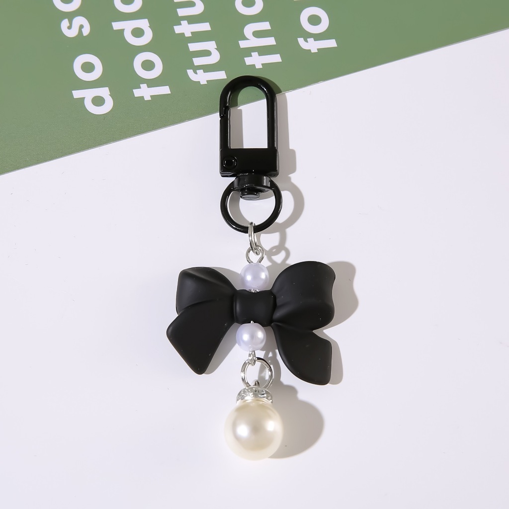 (B-2035)🔥พวงกุญแจห้อยกระเป๋าจี้โบว์ห้อย ขนาดเล็ก หลากสี สร้างสรรค์ สําหรับห้อยกระเป๋า