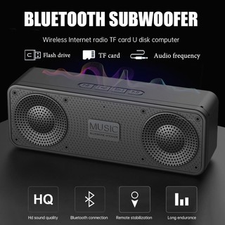 ลำโพงบลูทูธ portable  S18 ลำโพงบลูทูธ ลำโพง Speaker Bluetooth ลำโพง บลูทูธ 5.0 รองรับ TF card/AUX/USB