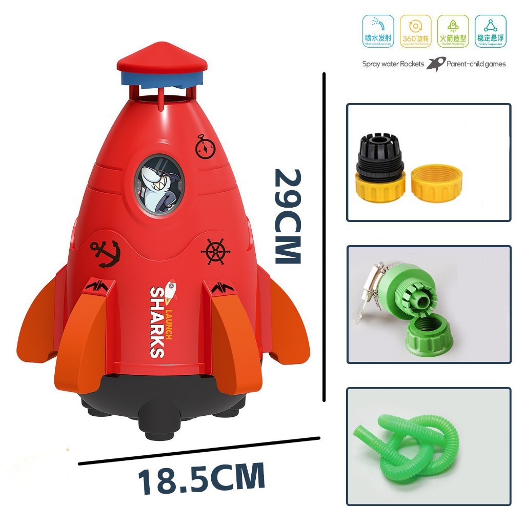 น้ำพุจรวดน้ำ ของเล่นจรวดบิน WATER ROCKET พร้อมท่อน้ำ ของเล่นกลางSpace Rocket Water Spray แจ้ง รูปที่ 3