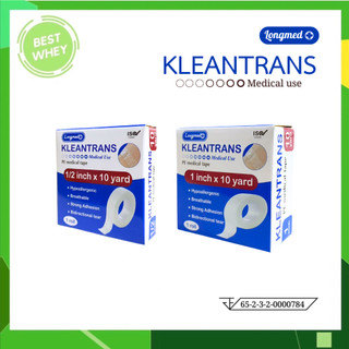 LONGMED  Kleantrans Pore คลีนพอร์ คลีนทรานซ เทปแต่งแผลชนิดใส  เทปกาว ขนาด 10 หลา [1ม้วน]