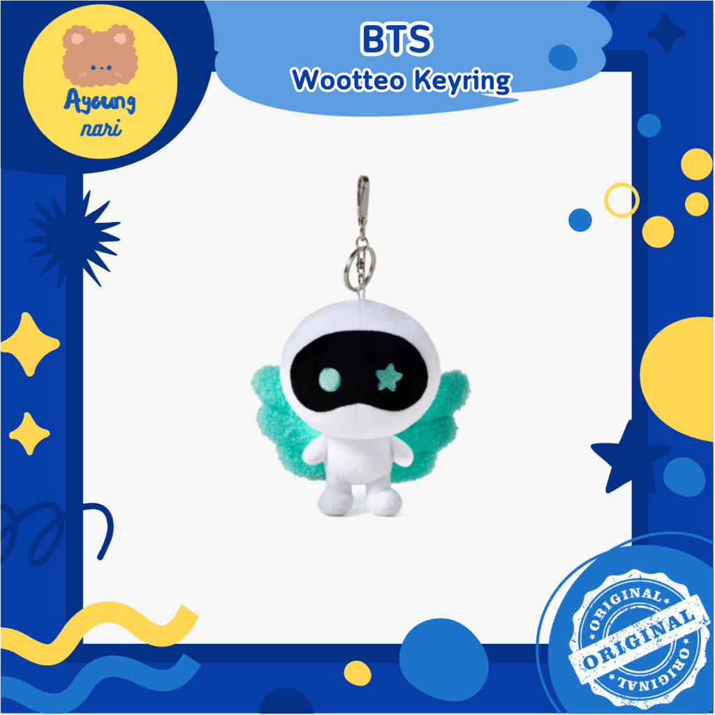 ⚫️ BTS JIN Wootteo Keyring พวงกุญแจ / ปลอกบง หน้าคอนเกาหลี