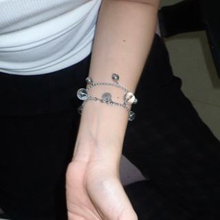 Morethanyoursee | Silver Bracelet สร้อยข้อมือโซ่สแตนเลส ลูกป…