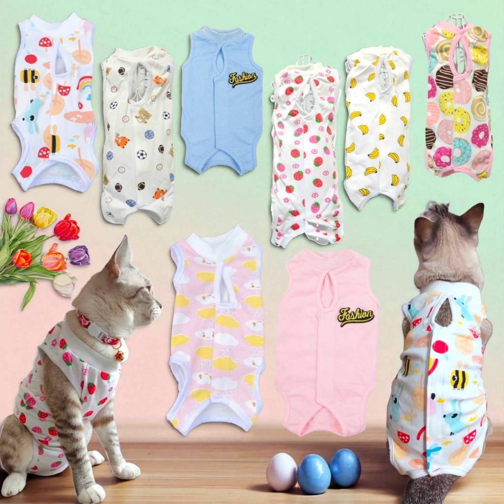 (HP01)เสื้อทำหมันสัตว์เลี้ยง (พร้อมส่งจากไทย!!)เสื้อแต่ละลายขนาดไม่เท่ากัน อ่านsizeก่อนสั่ง!