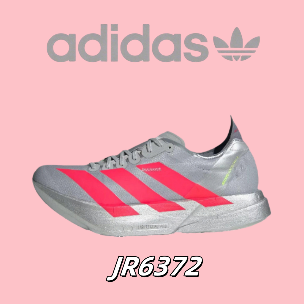 รับประกันสินค้าแท้ 100 % 👟adidas Adizero Adios Pro 4  JR6372  รองเท้าผ้าใบสำหรับผู้ชาย และผู้หญิง