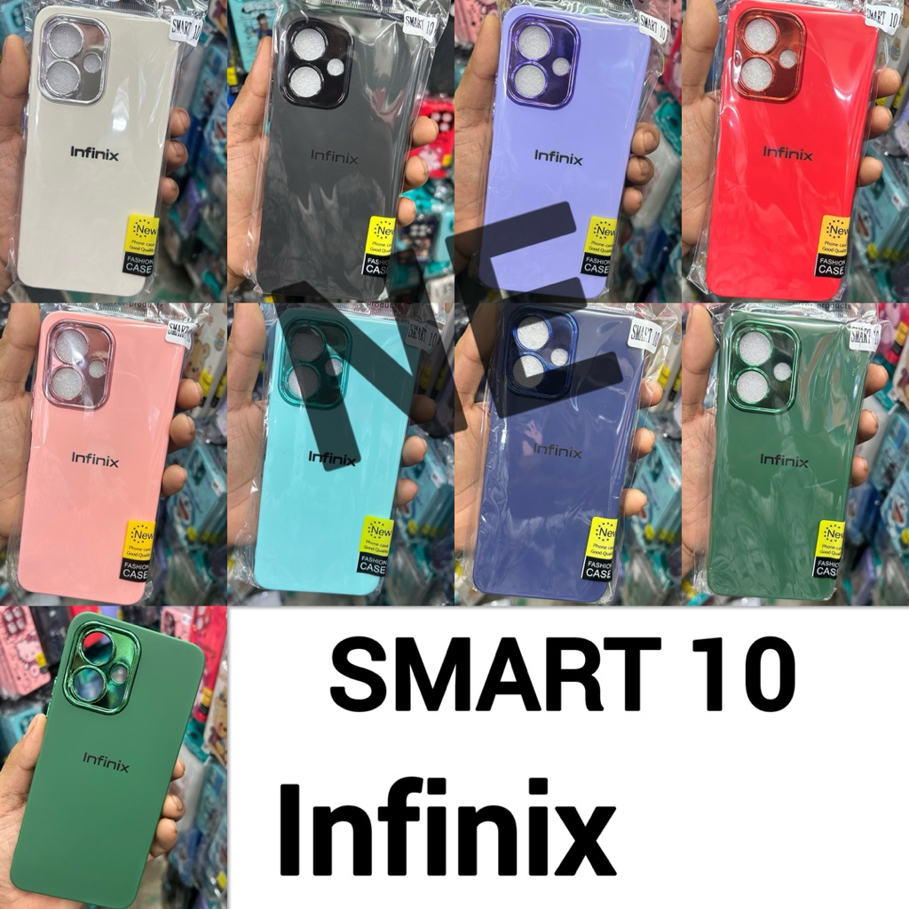 CASE เคส รุ่น infinix SMART 10 กำมะหยี่สีพื้น