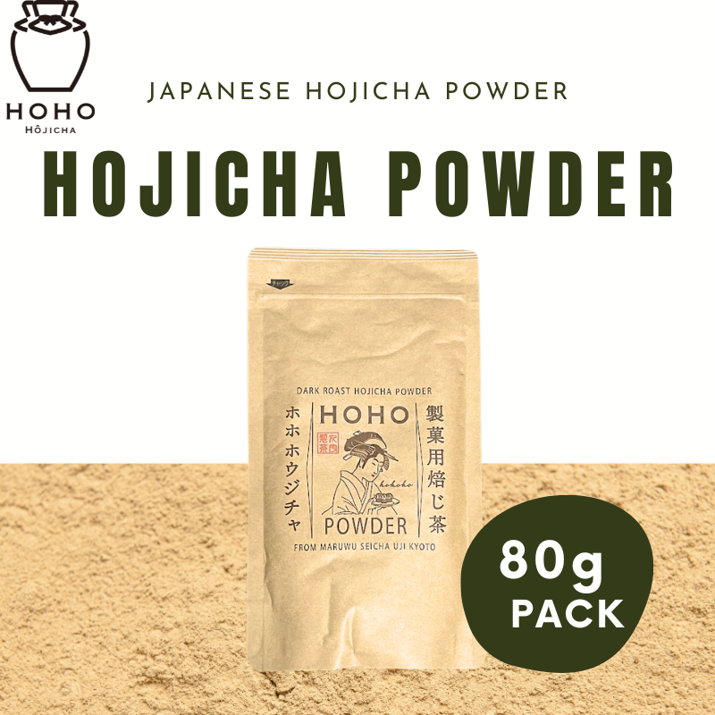 HOHO HOJICHA Powder Dark Roast 80g Pack Standard