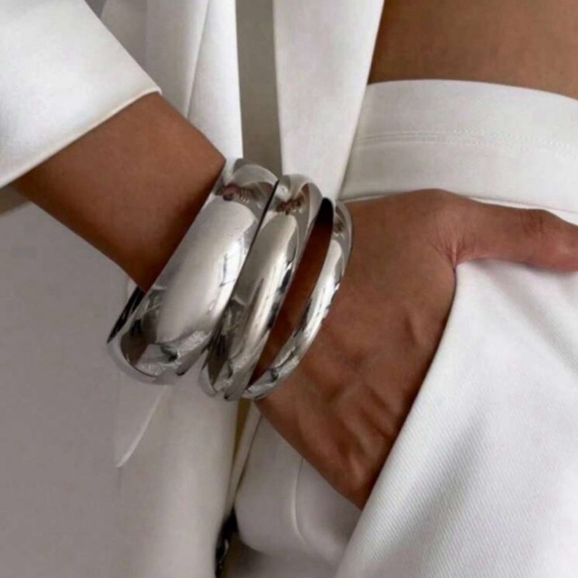 🔥[พร้อมส่งทันที🇹🇭]🔥กำไลข้อมือ นาฬิกาข้อมือ ลายเสือ สีทอง เงิน เซ็กซี่ ออกงาน ปาร์ตี้ วินเทจ สายฝอ วาเลนไทน์ (Unis - รูปที่ 4