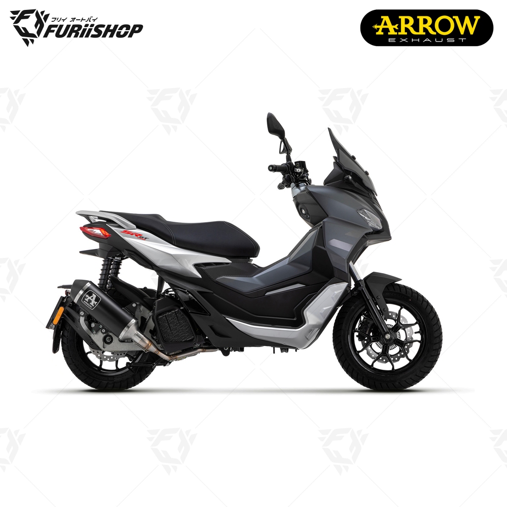 ท่อสูตร/ท่อแต่ง/ท่อไอเสีย Arrow Dark : for Aprilia SR200GT 2023