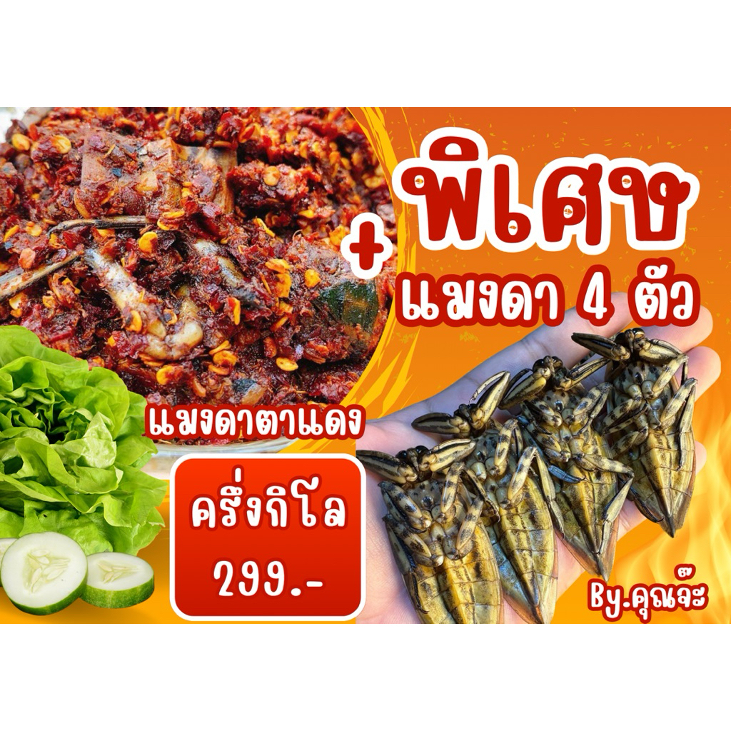 แมงดาตาแดง+แมงดา 4 ตัว อุทัยธานี By.คุณจ๊ะ 500 กรัม