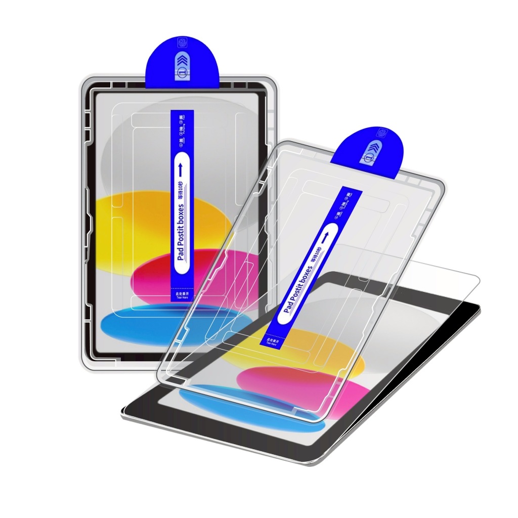 ฟิล์มกระจก พร้อมบล็อคติดตั้ง สำหรับ ไอแพด 10 2022 / ไอแพด 11 (เอ16) 2025  For iPad 10 2022 / iPad 11