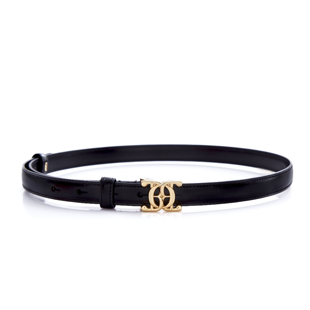 O&B เข็มขัดหนังวัวแท้ รุ่น CLASSIC BELT IN CREST BLACK-39156SC12681F_U5BKXX