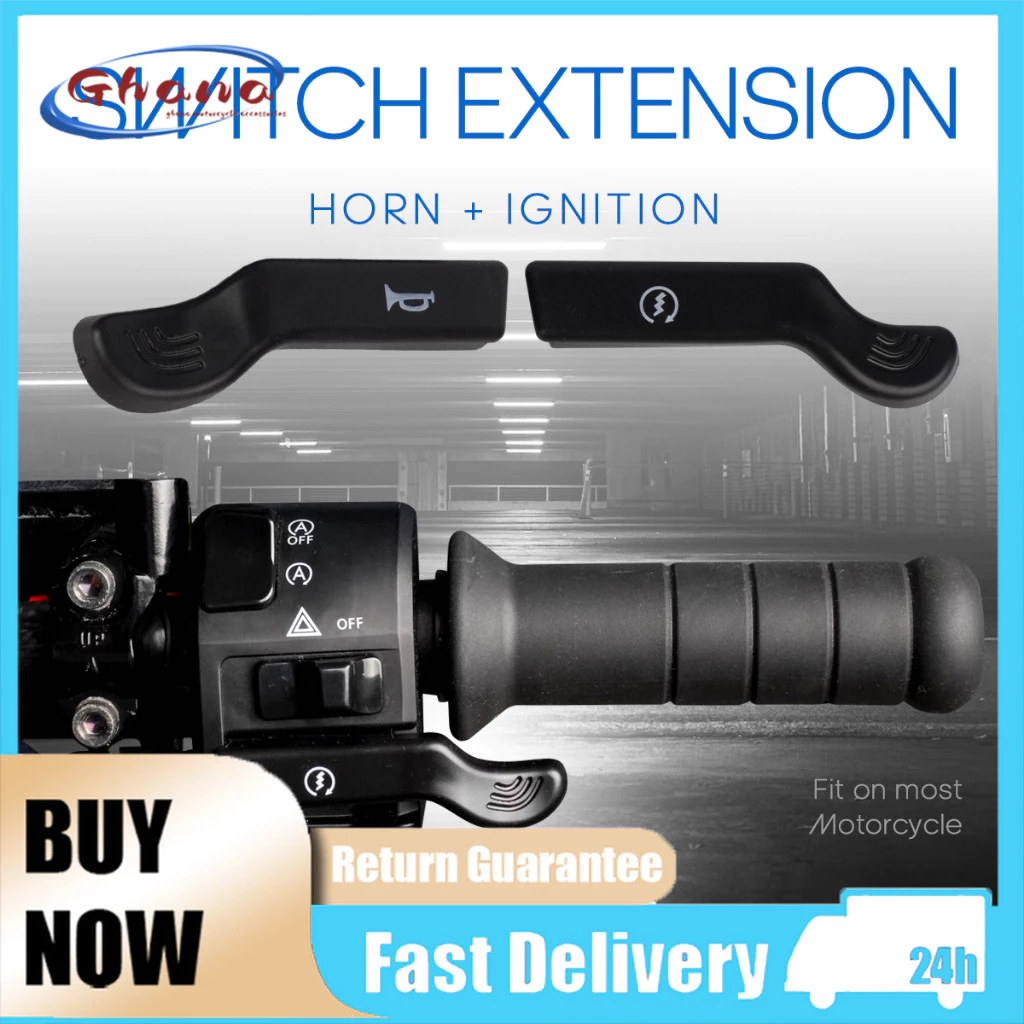 สวิตช์ขยายสำหรับปรับเปลี่ยนแตรและปุ่มสตาร์ทแบบ Plug & Play ทั่วไป พลาสติก ABS ทนทาน