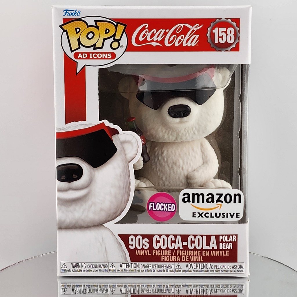 Funko Pop Coke -  (90's) Coca Cola Polar Bear Bear [วัสดุขนขน] Amazon Exclusive 158