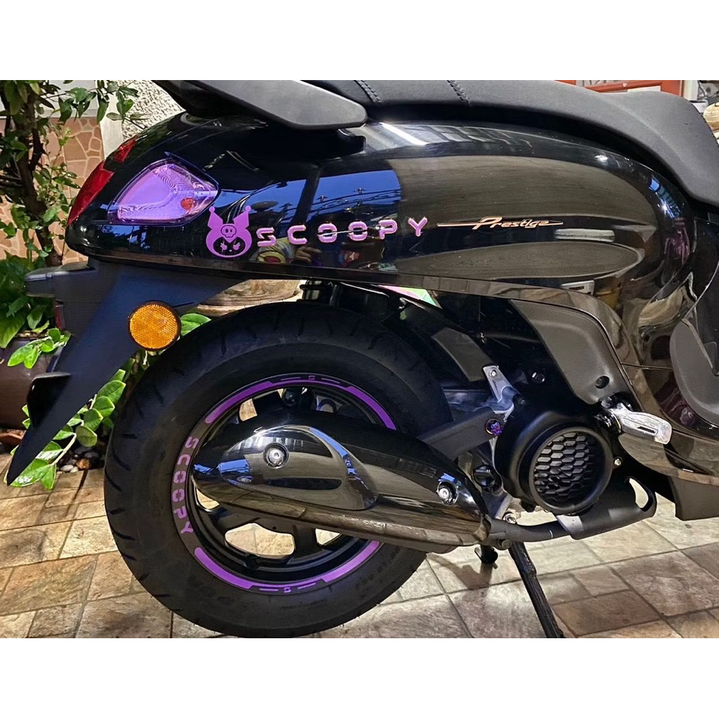 สติกเกอร์ขอบล้อสะท้อนแสง SCOOPY ติดได้ทุกรุ่น