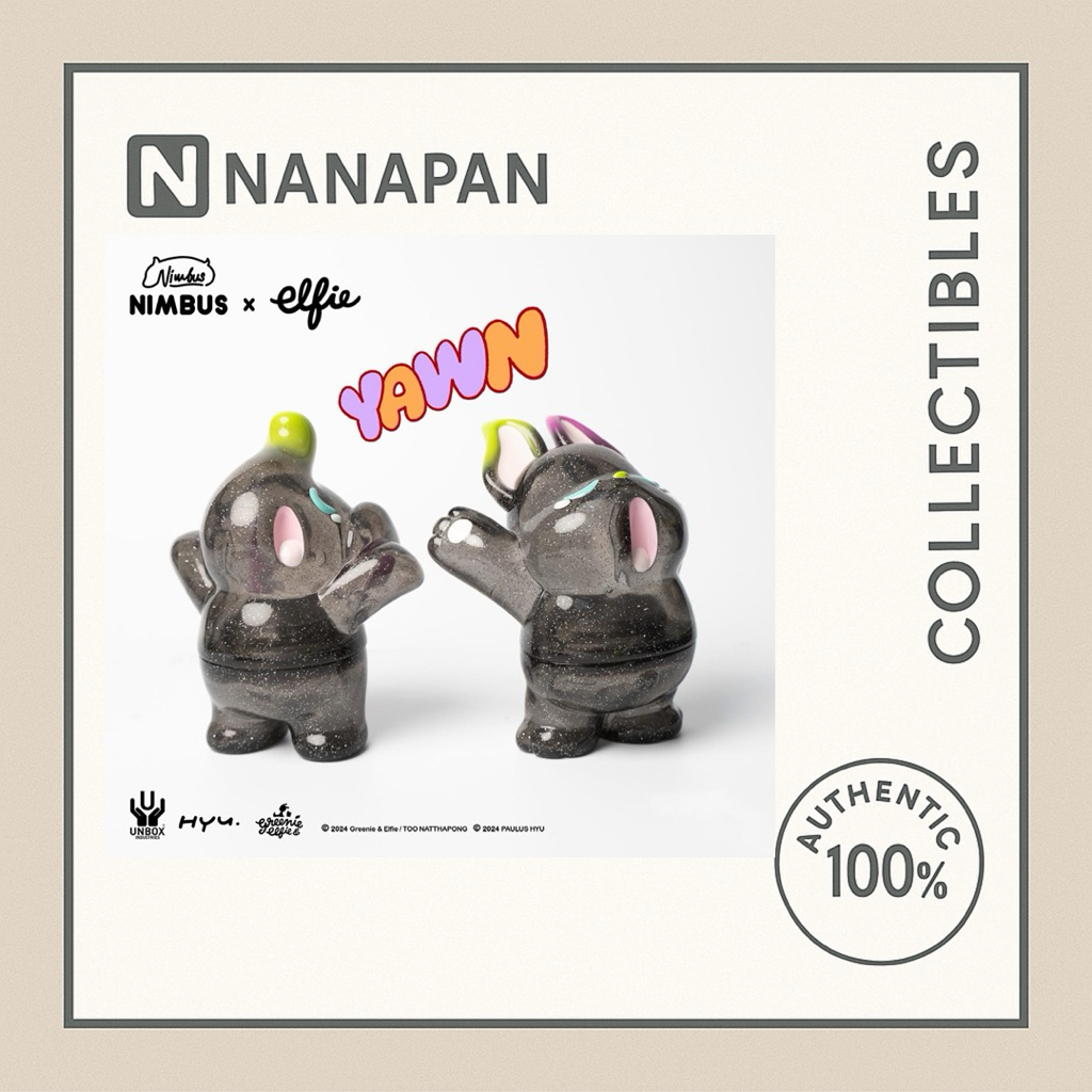 ใหม่ พร้อมส่ง🇹🇭ยังไม่แกะ YAWN (nimbus x elfie) เอลฟี่ Soft Vinyl  Yawn (Nimbus & Elfie)