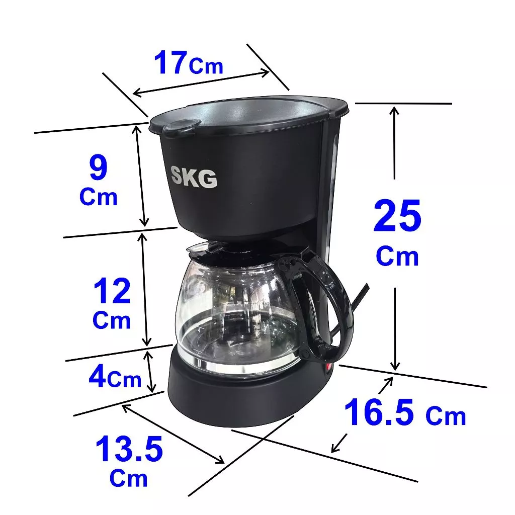 SKG เครื่องชงกาแฟดริป ชงชา 6แก้ว 0.6ลิตร Drip Coffee  รุ่น SK-1220 สีดำ thumbnail 3