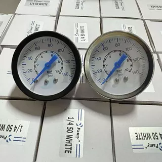 PAMY เกจวัดแรงดัน (Pressure Gauge)เกจ์วัดแรงดันลม น้ำ เกลียว1/8" และ 1/4" ขนาด 1หุน 2 หุน
