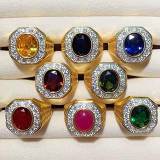 🔥 แหวนผู้ชายหัวพลอย รุ่นใหม่ล่าสุด 💍