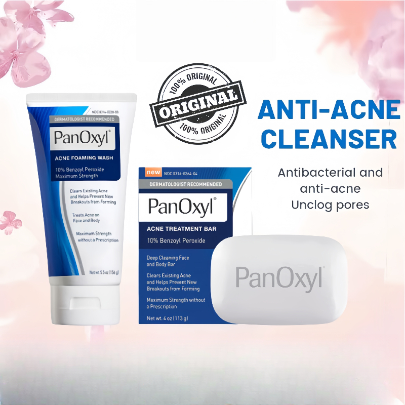 【🔥จัดส่งจากประเทศไทย】PanOxyl Acne Foaming Wash 10%/4% Benzoyl Peroxide Maximum Strength 156g/170g โฟมล้างหน้า โฟมล้างหน้