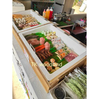 ลังโฟม+ลังไม้สักฝาอะคิลิกใส(คู่ฝาใส)